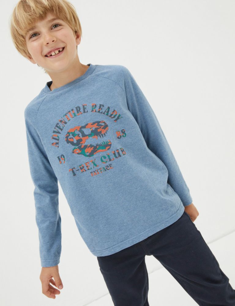 Long-Sleeved Regular Shirt With Placed Graphic - Ready to Wear