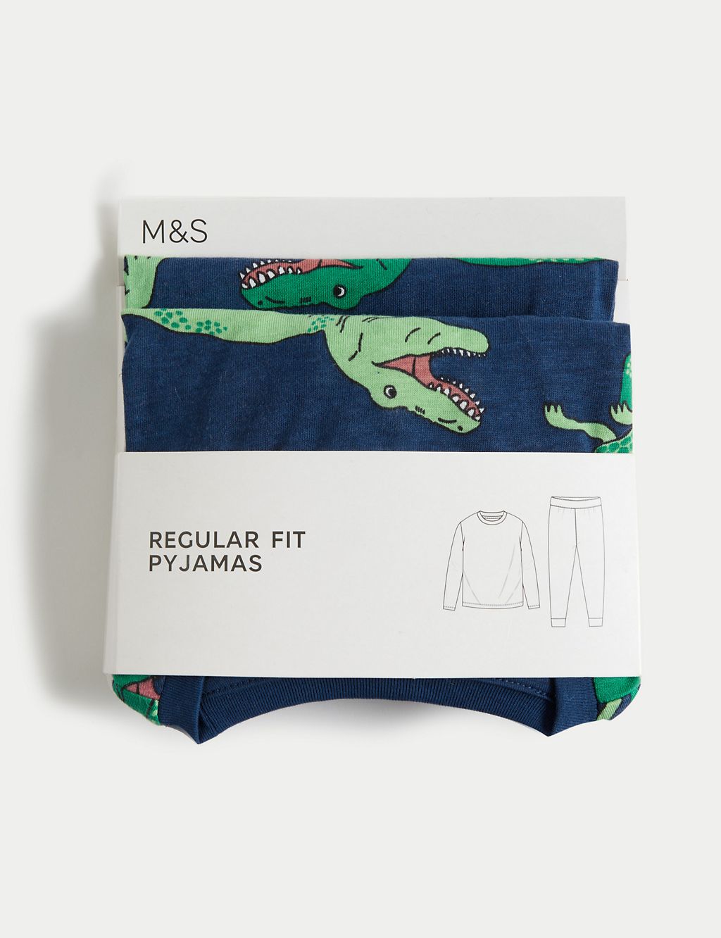 Pure Cotton Dinosaur Pyjamas (1-8 Yrs) 5 of 5