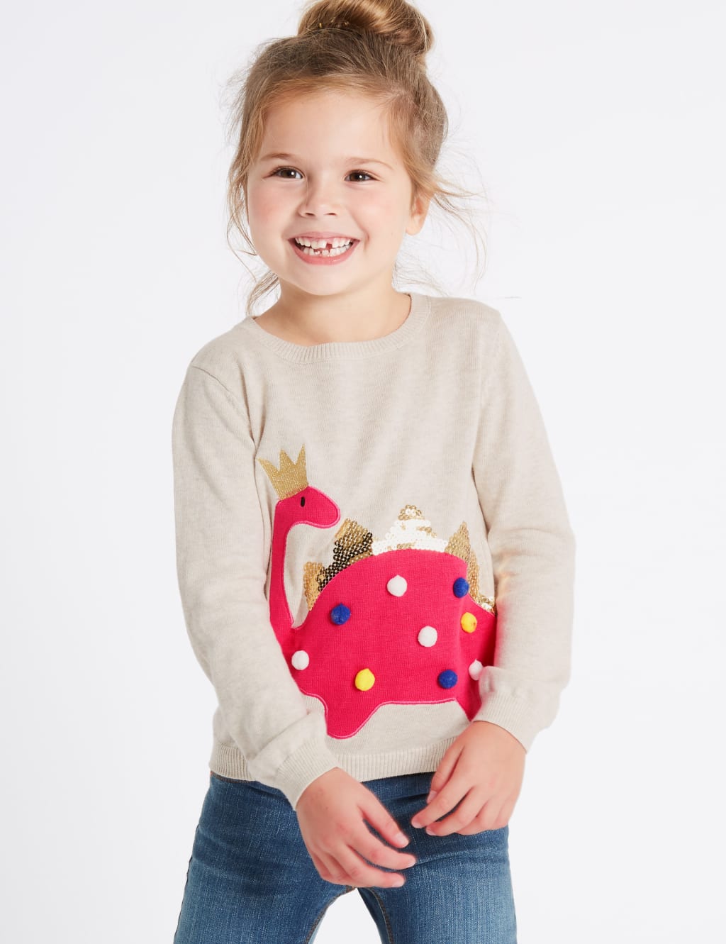Dinosaur sequin shop jumper