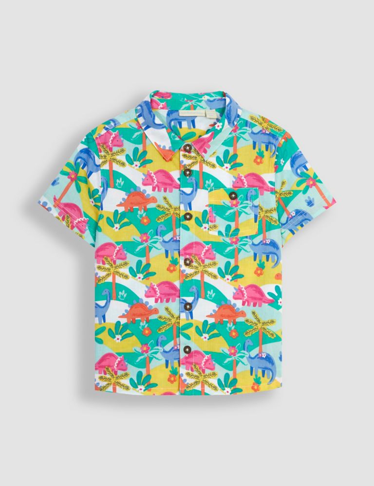 Pure Cotton Dinosaur Shirt (6 Mths-7 Yrs) 2 of 6