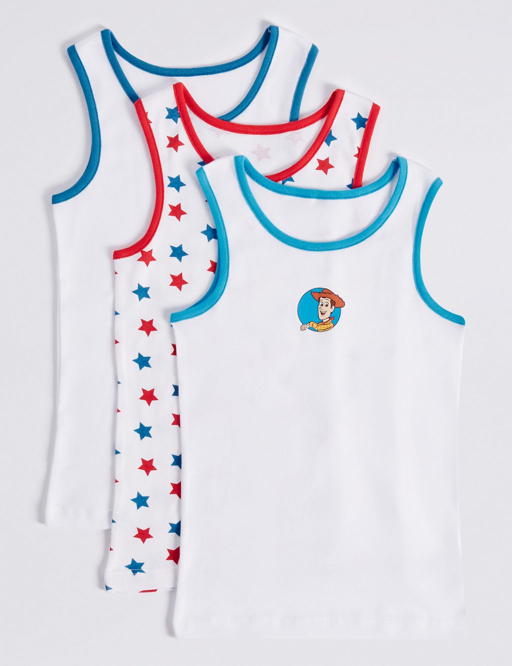 Pure Cotton Disney™ Vests (2-8 Years) 1 of 1