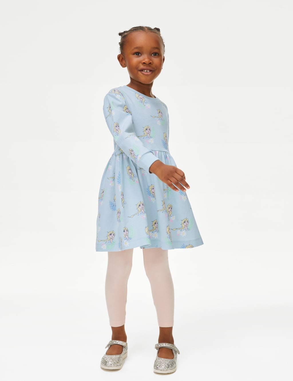 Pure Cotton Disney Frozen™ Dress (2-8 Yrs) 3 of 5