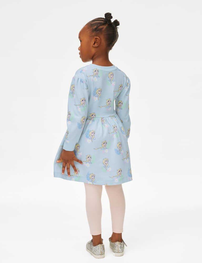 Pure Cotton Disney Frozen™ Dress (2-8 Yrs) 4 of 5