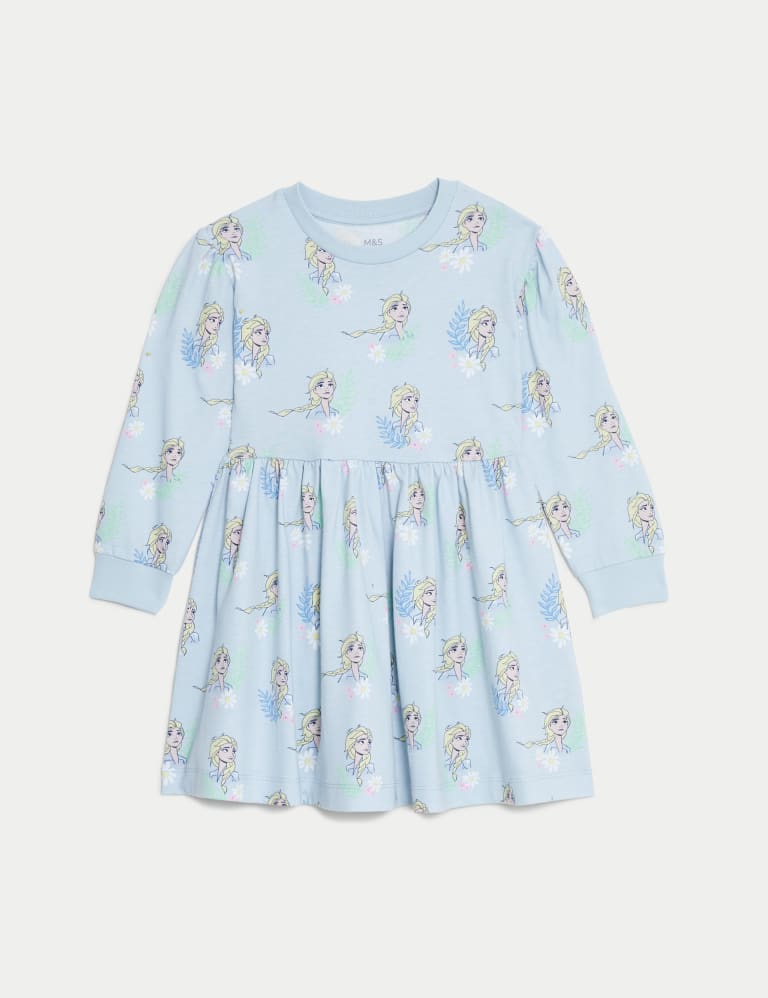 Pure Cotton Disney Frozen™ Dress (2-8 Yrs) 2 of 5