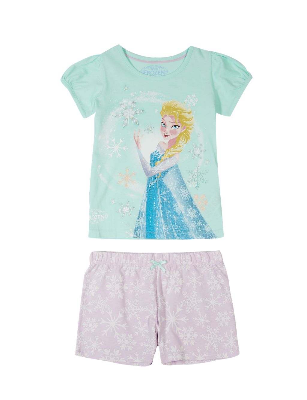 Pure Cotton Disney Frozen Short Pyjamas (1-8 Years) 1 of 4