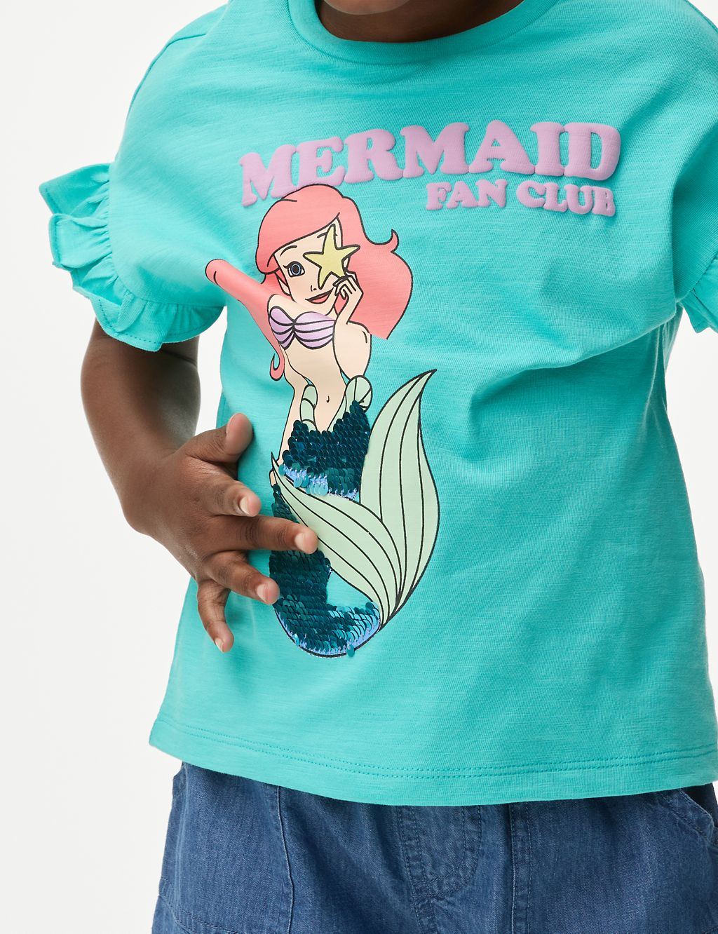 Pure Cotton Disney Little Mermaid™ T-Shirt (2-8 Yrs) 6 of 7