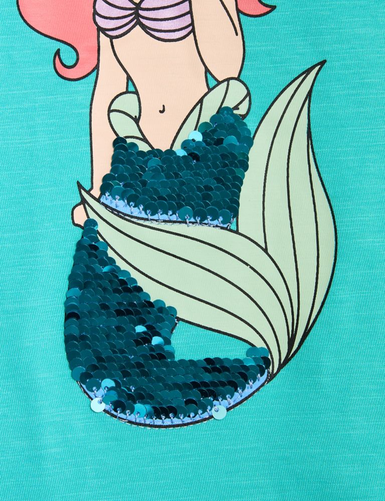 Pure Cotton Disney Little Mermaid™ T-Shirt (2-8 Yrs) 6 of 7