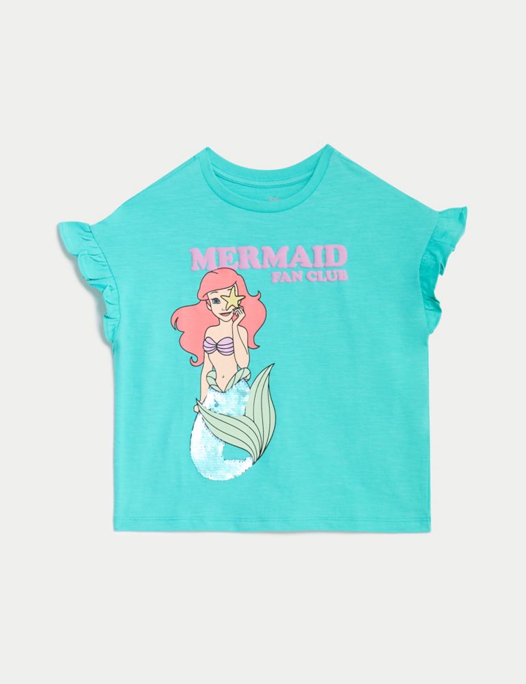 Pure Cotton Disney Little Mermaid™ T-Shirt (2-8 Yrs) 2 of 7