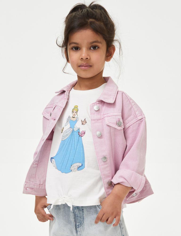 Pure Cotton Disney Princess™ T-Shirt (2-8 Yrs) 1 of 6