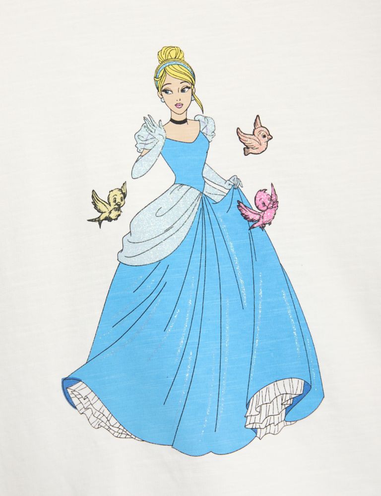 Pure Cotton Disney Princess™ T-Shirt (2-8 Yrs) 5 of 6