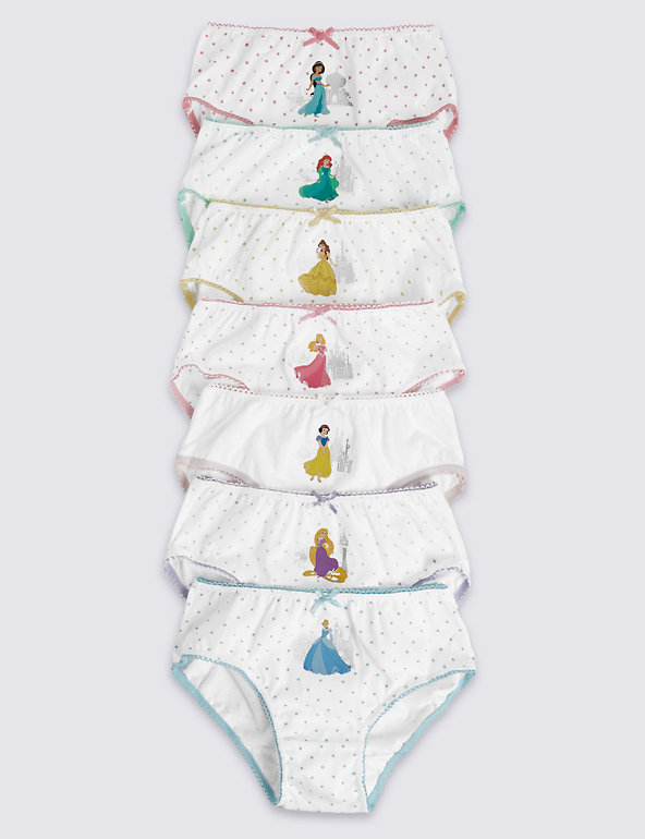 Pure Cotton Disney Princess Briefs (18 Months - 7 Years) Image 1 of 2