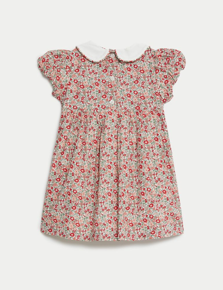 Pure Cotton Ditsy Floral Dress (0-3 Yrs) 3 of 5