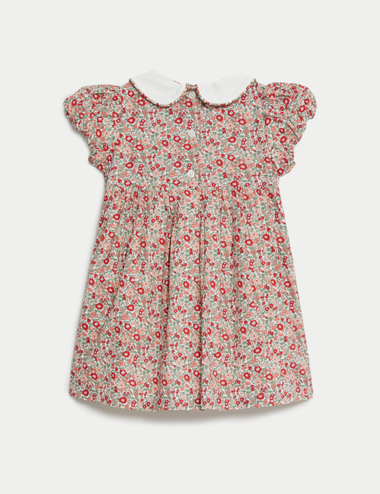 Pure Cotton Ditsy Floral Dress 0 3 Yrs
