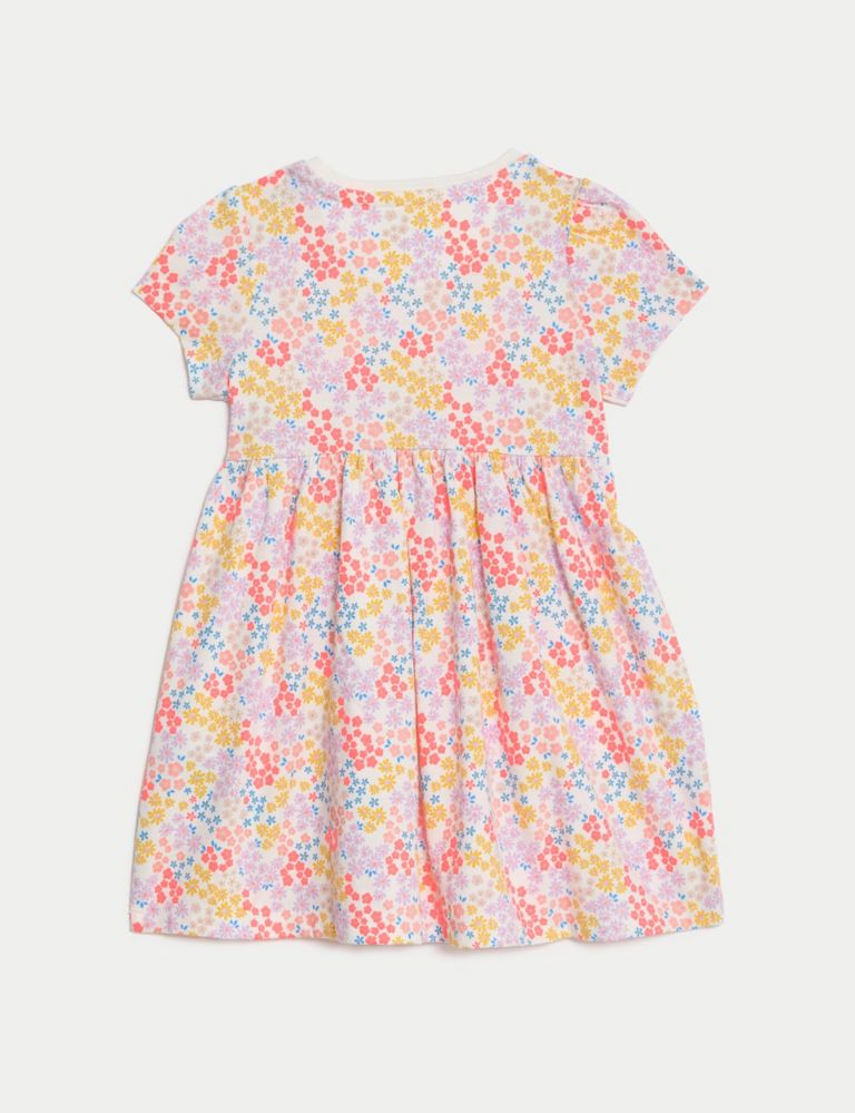 Pure Cotton Ditsy Floral Dress (0-3 Yrs) 2 of 3