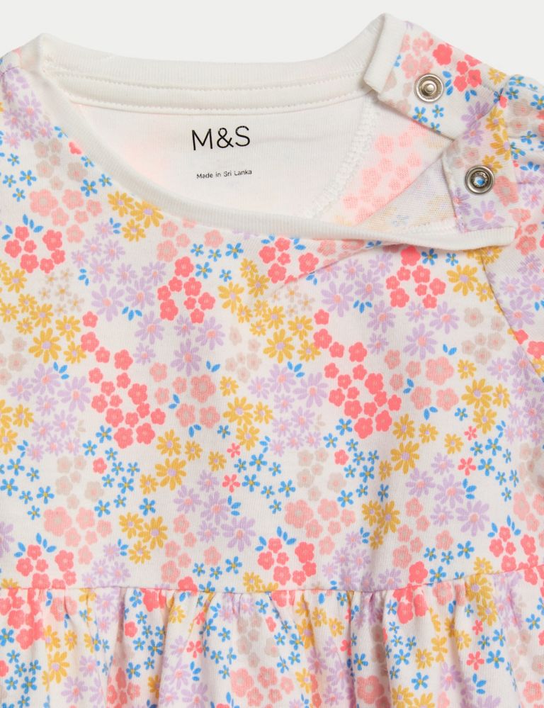 Pure Cotton Ditsy Floral Dress (0-3 Yrs) 3 of 3