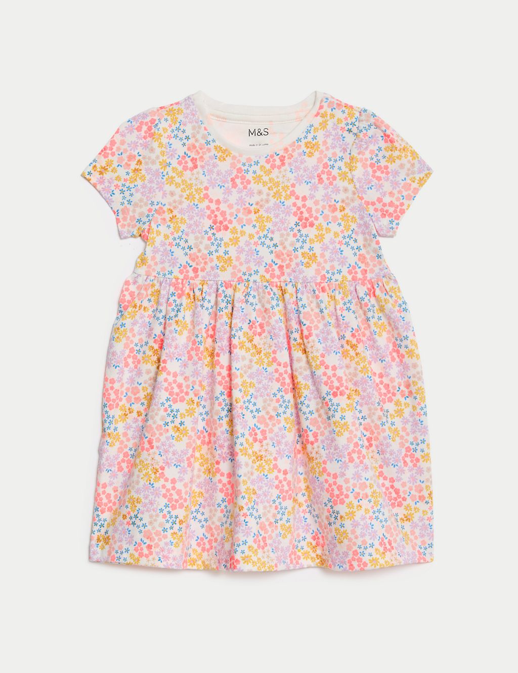 Pure Cotton Ditsy Floral Dress (0-3 Yrs) 3 of 3