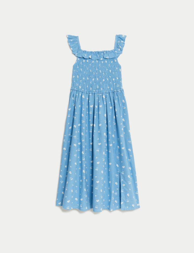 Pure Cotton Ditsy Floral Dress (6-16 Yrs) 2 of 4