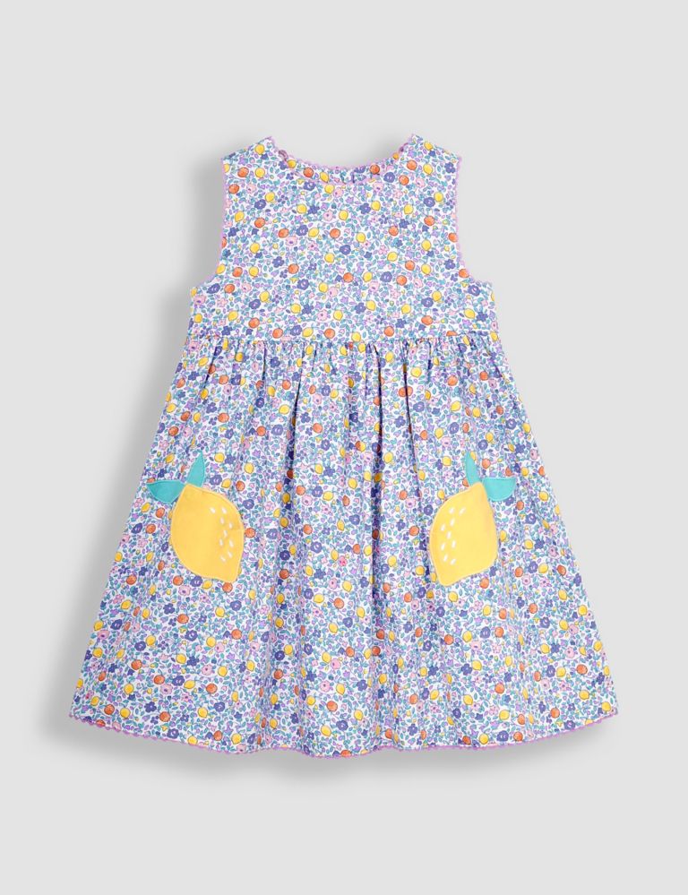 Pure Cotton Ditsy Floral Dress (6 Mths-5 Yrs) 1 of 6