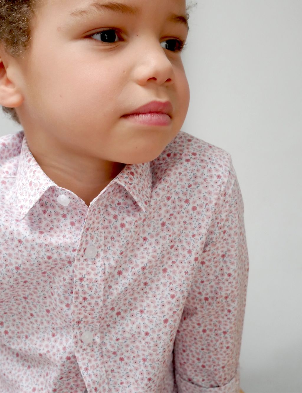 Pure Cotton Ditsy Floral Print Shirt (6-16 Yrs) 2 of 4