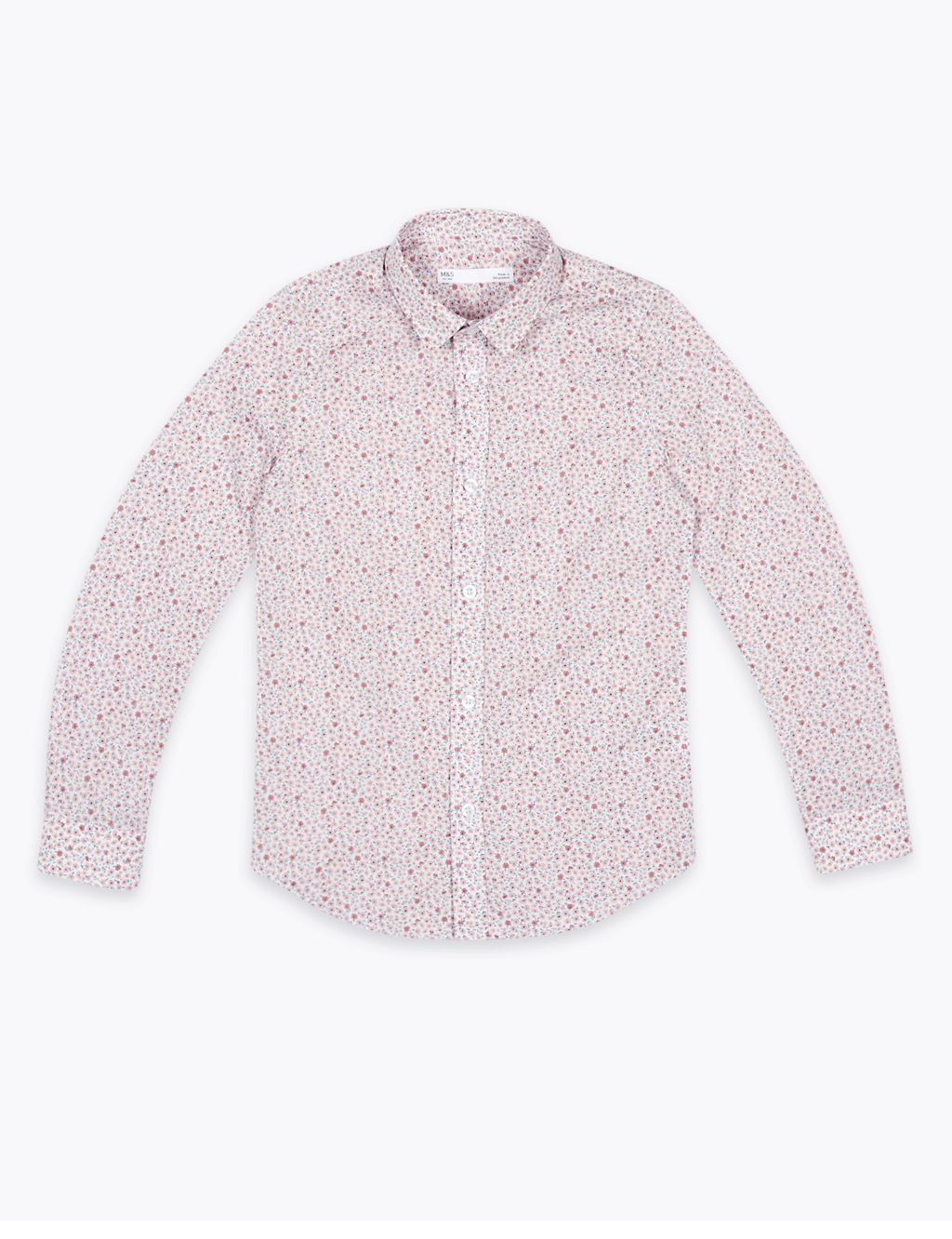 Pure Cotton Ditsy Floral Print Shirt (6-16 Yrs) 1 of 4