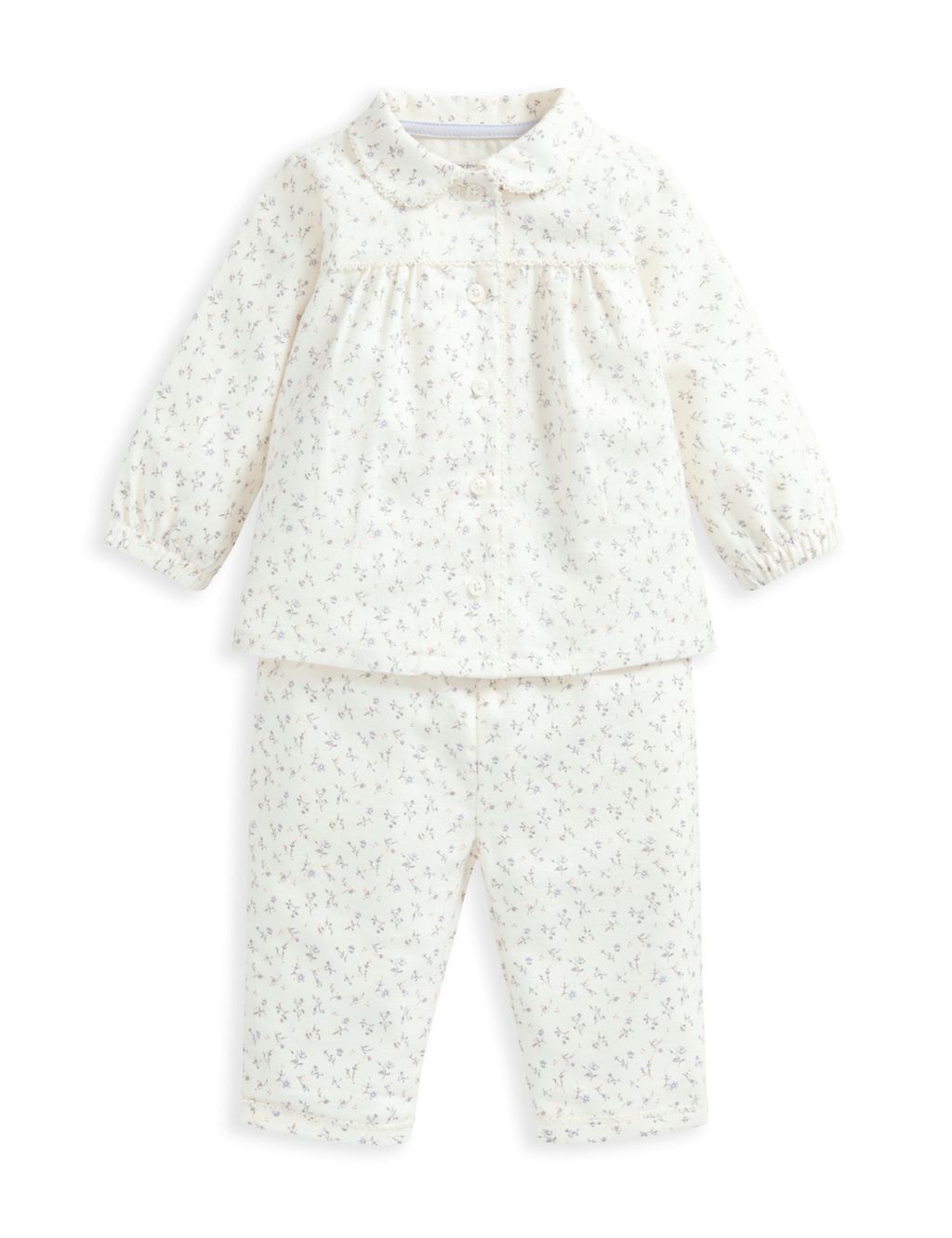 Pure Cotton Ditsy Floral Pyjamas (6 Mths-3 Yrs) 1 of 4