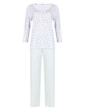 Pure Cotton Ditsy Floral Pyjamas Image 2 of 5