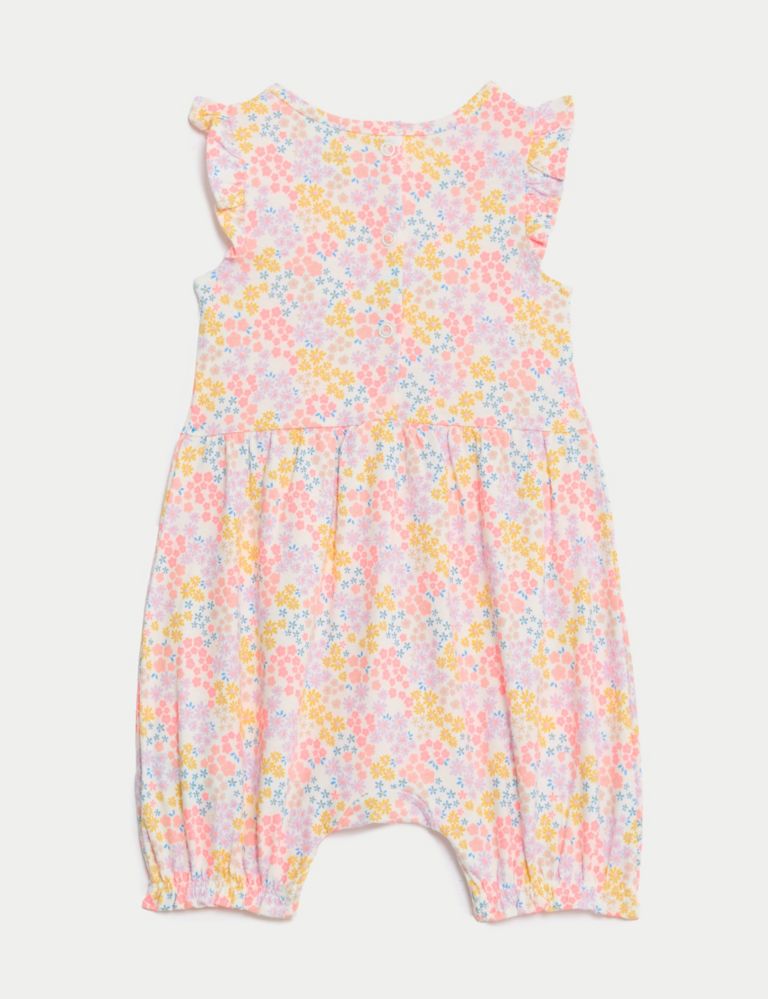 Pure Cotton Ditsy Floral Romper (0-3 Yrs) 3 of 5