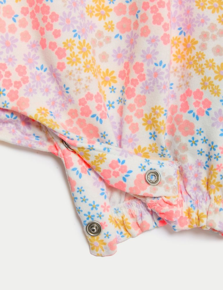 Pure Cotton Ditsy Floral Romper (0-3 Yrs) 4 of 5