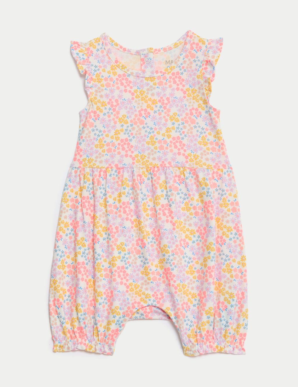 Pure Cotton Ditsy Floral Romper (0-3 Yrs) 1 of 5