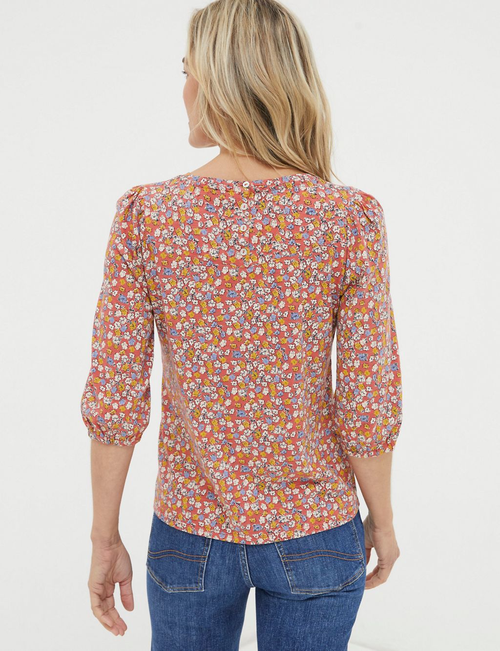 Pure Cotton Ditsy Floral Top 2 of 5