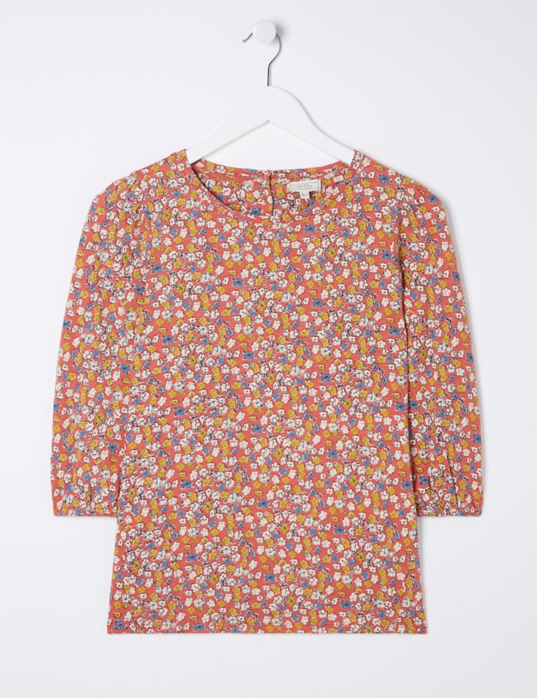 Pure Cotton Ditsy Floral Top 2 of 5