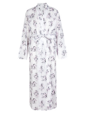 Pure Cotton Dobby Floral Wrap with Cool Comfort™ Technology Image 2 of 4