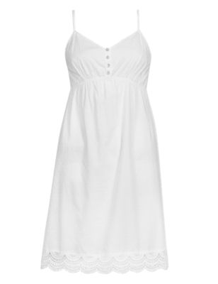 Pure Cotton Dobby Spotted Chemise Image 2 of 4
