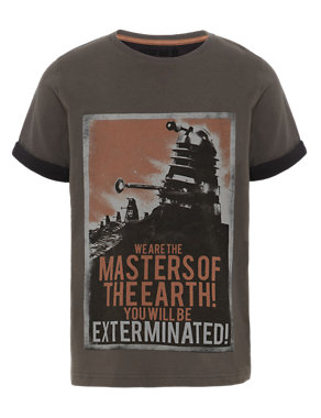 Pure Cotton Doctor Who™ Exterminated T-Shirt Image 2 of 3