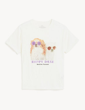 marksandspencer.com | Pure Cotton Dog T-Shirt