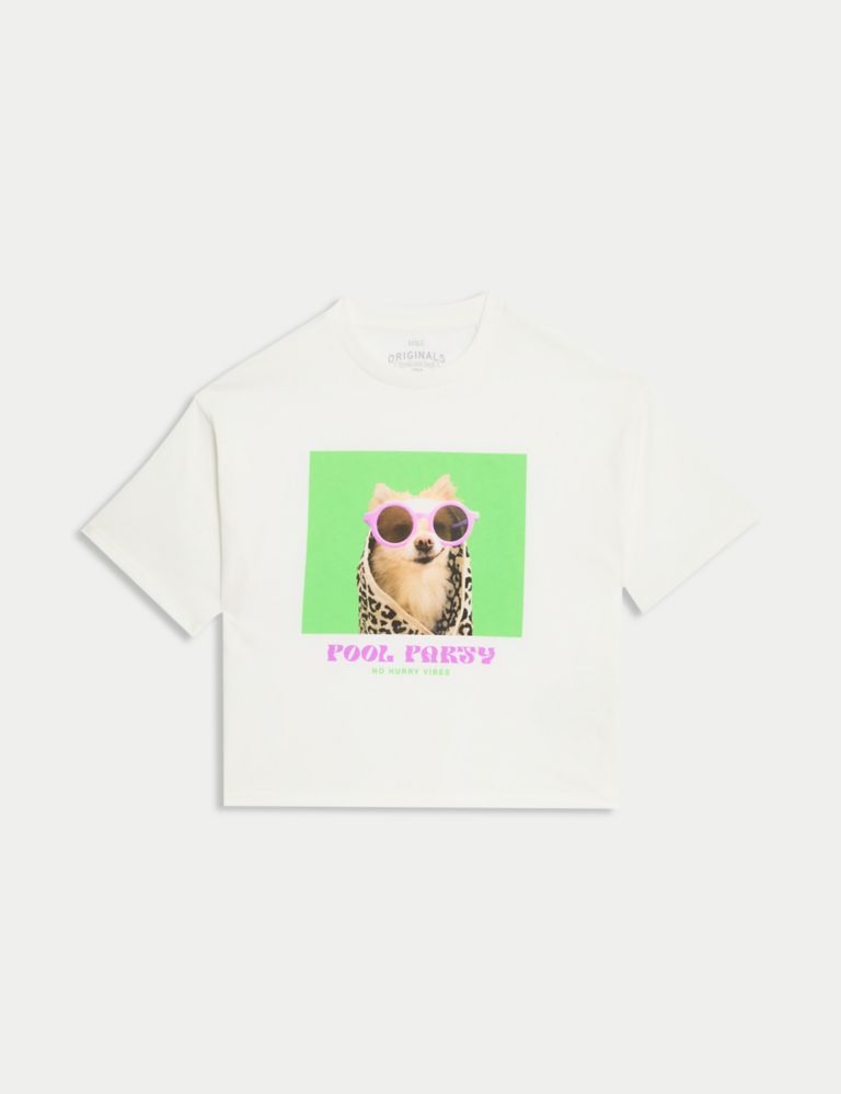 Pure Cotton Dog T-Shirt (6-16 Yrs) 2 of 5