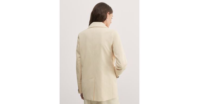 Pure Cotton Double Breasted Pea Coat 5 of 6