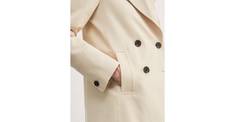 Pure Cotton Double Breasted Pea Coat 6 of 6