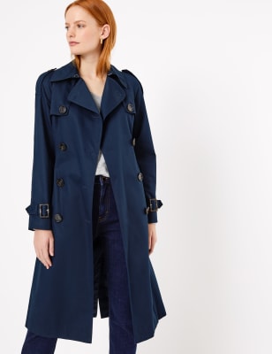 marks and spencer hooded trench coat