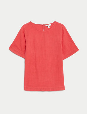Pure Cotton Double Cloth T-Shirt Image 2 of 5