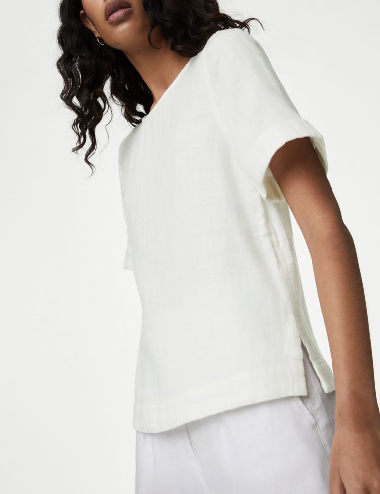 Pure Cotton Double Cloth T-Shirt 3 of 5