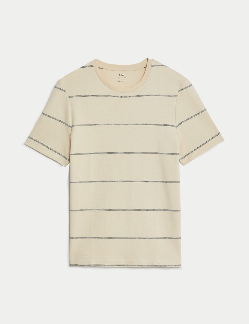 Pure Cotton Double Knit Striped T-Shirt 1 of 5