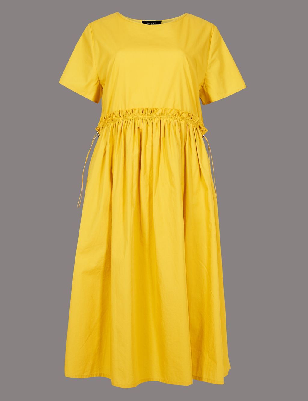 Pure Cotton Drawcord Swing Dress 1 of 5