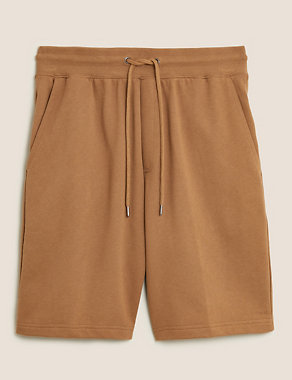 Pure Cotton Drawstring Jersey Shorts Image 2 of 4