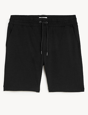 Pure Cotton Drawstring Jersey Shorts Image 2 of 5