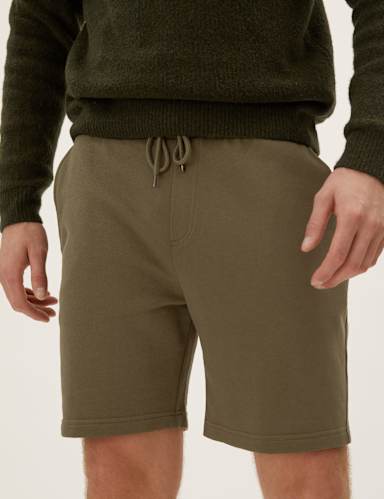 Pure Cotton Drawstring Jersey Shorts 3 of 4