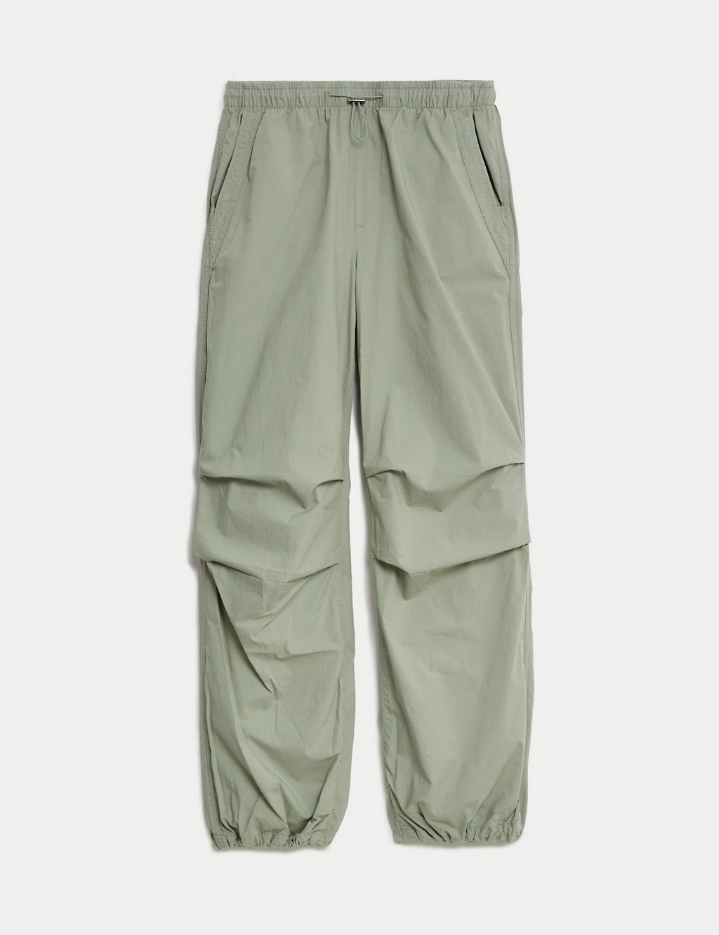 Pure Cotton Drawstring Parachute Trousers 1 of 5