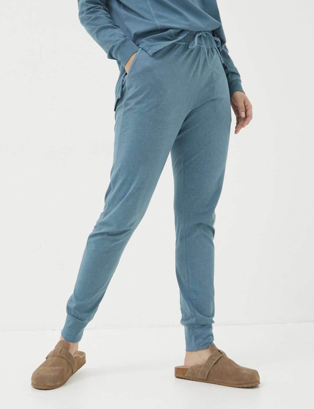 Pure Cotton Drawstring Relaxed Joggers | FatFace | M&S