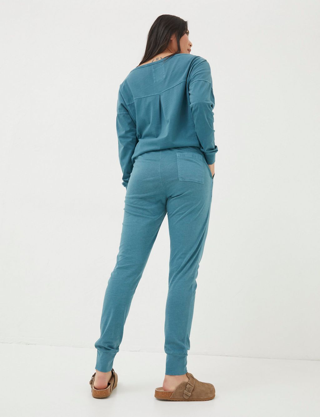 Pure Cotton Drawstring Relaxed Joggers 2 of 6