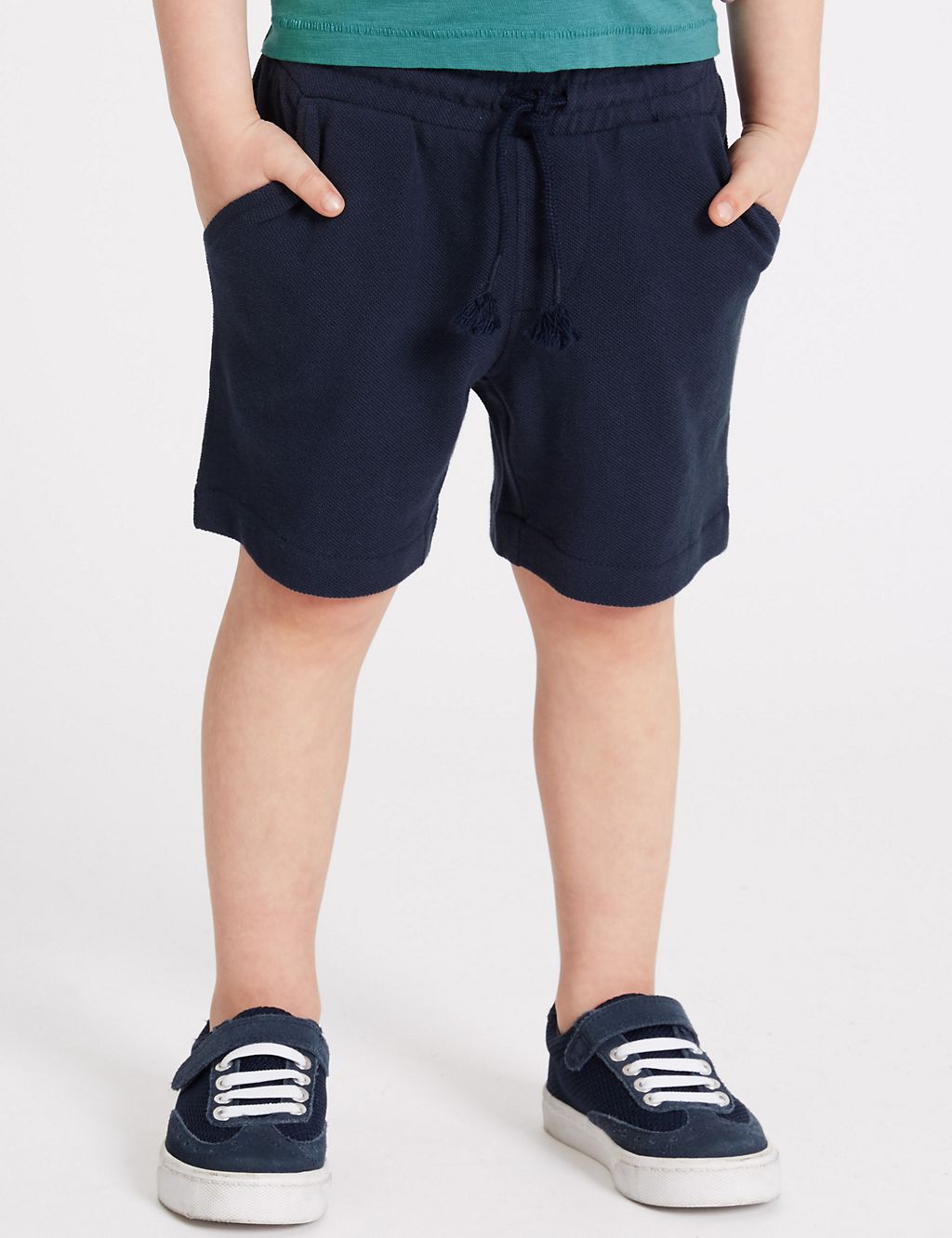 Pure Cotton Drawstring Shorts (3 Months - 7 Years) 2 of 4